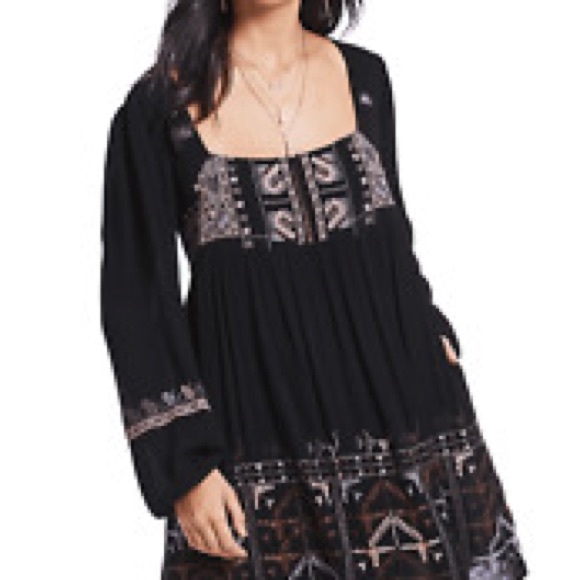 NEW Free People Rhiannon Embroidered Dress, small - Picture 10 of 11